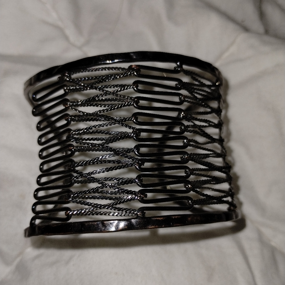 Silver cuff bracelet